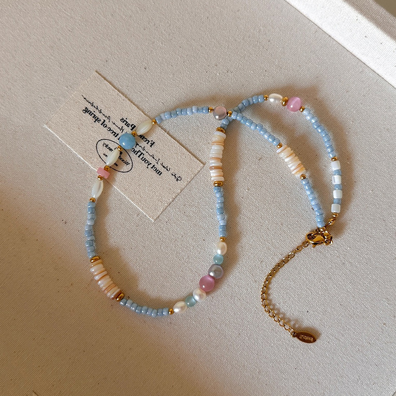 Handmade Colorful Bead Summer Necklace