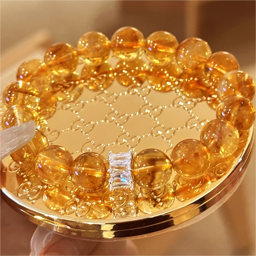 Yellow Lucky Crystal Bracelet
