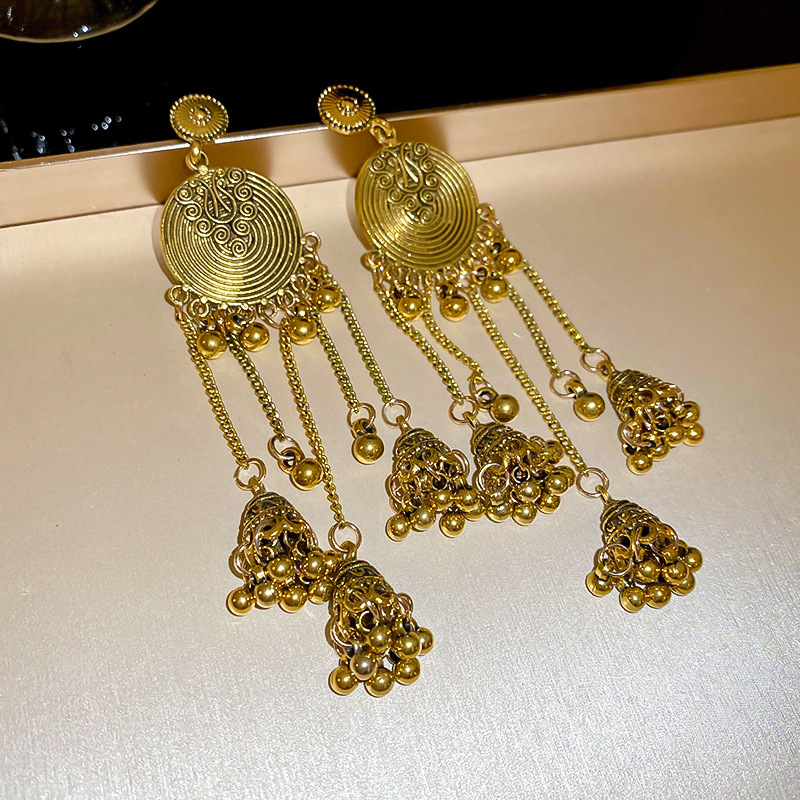 Long Statement Fringe Earrings