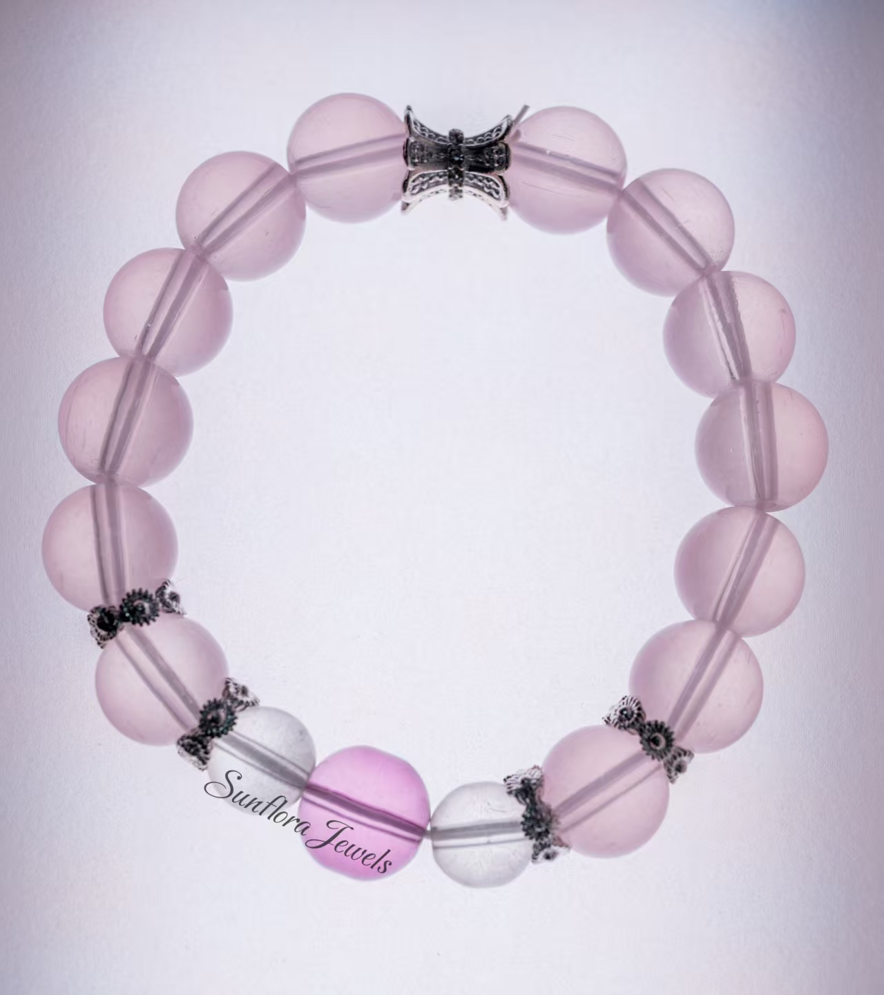 Gift - Ready Rose Quartz Elastic Bracelet