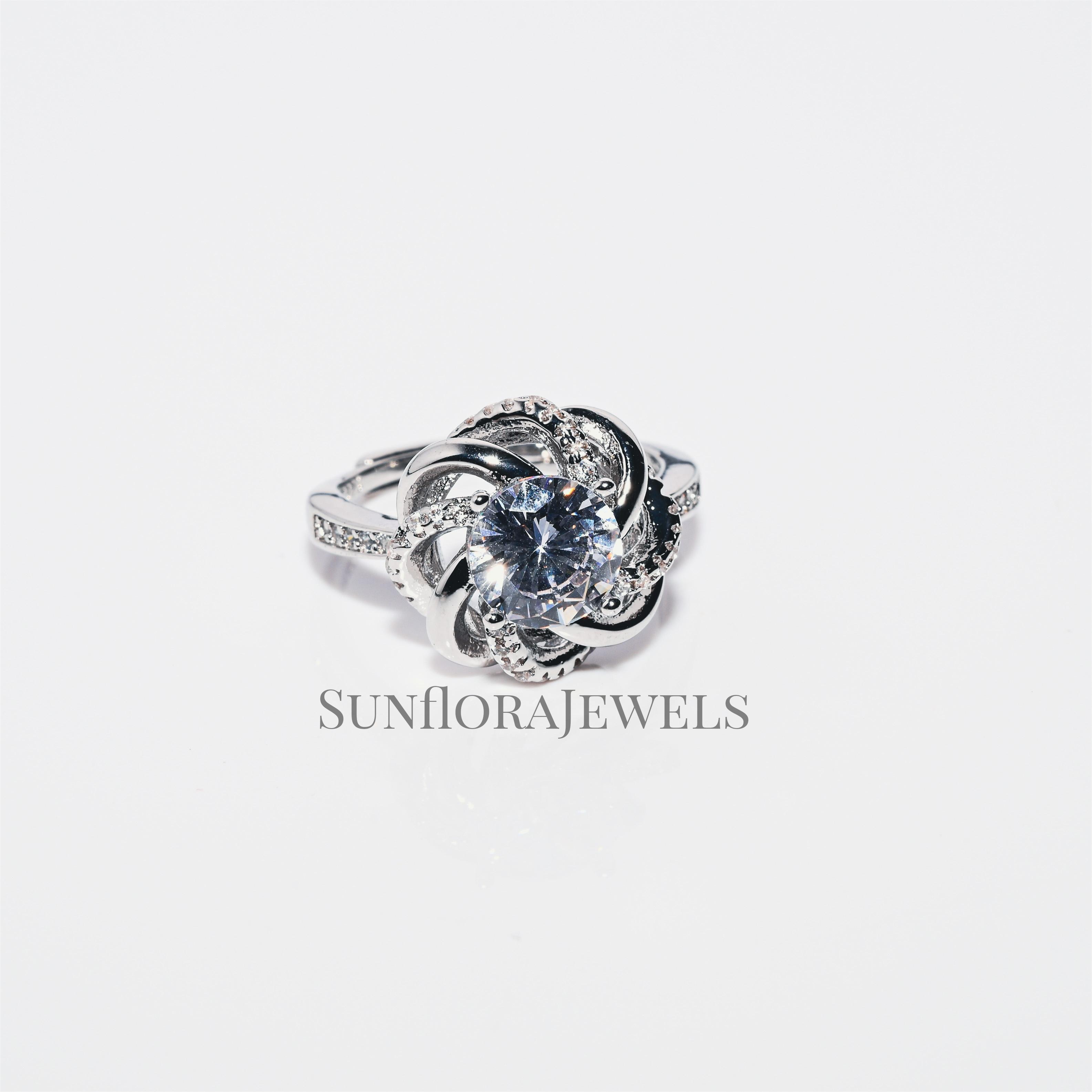 Artisan-Crafted Sterling Silver Floral Ring-Timeless Design for Daily Wear & Special Occasions