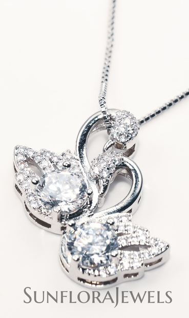 Swan Pendant Necklace