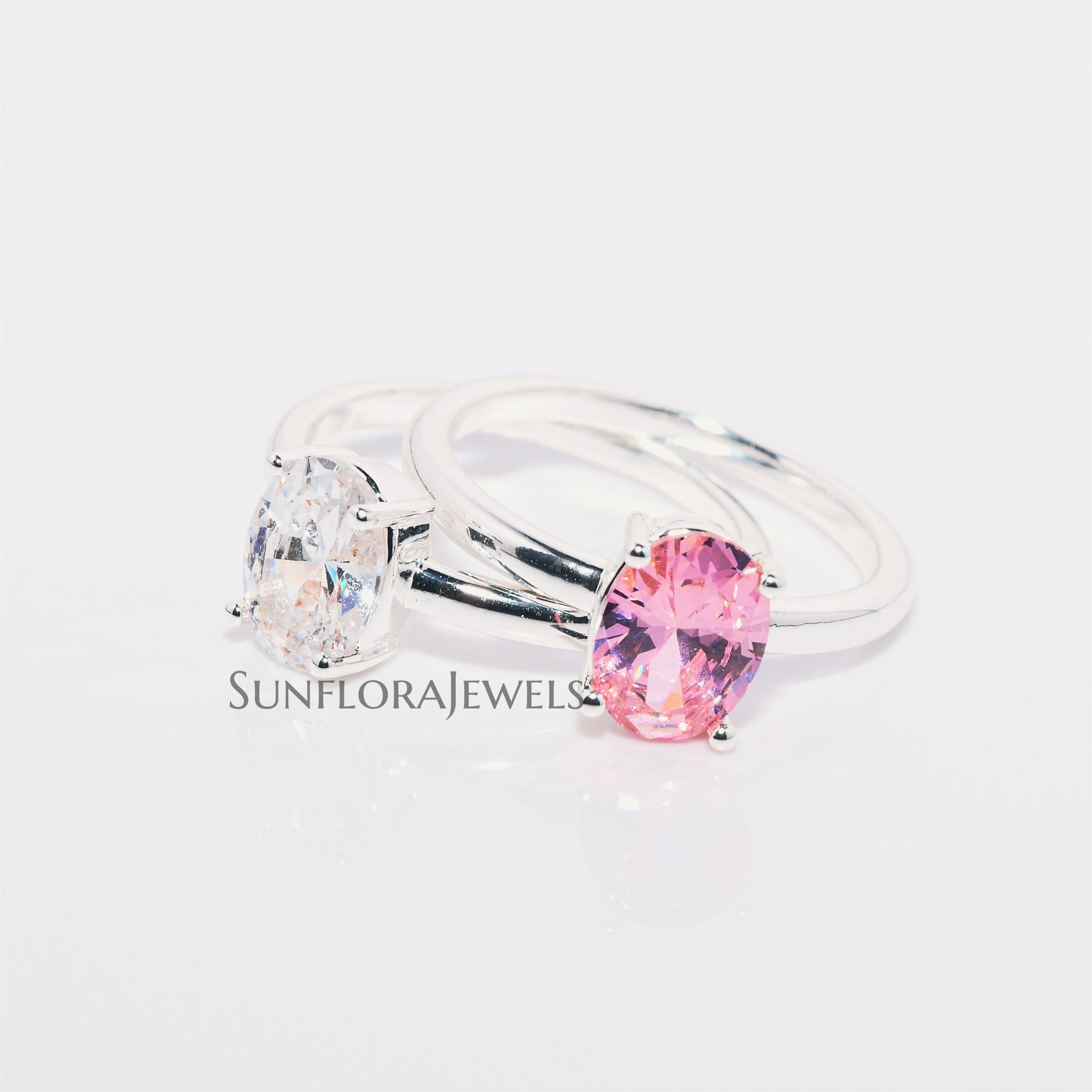 Elegant Oval Diamond Ring